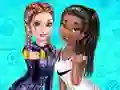 Spil Elsa And Tiana Workout Buddies online