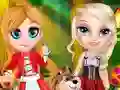 Spil Little Elsa In Red Hood online