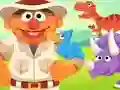 Spil 123 Sesame Street: Ernie's Dinosaur Day Care online