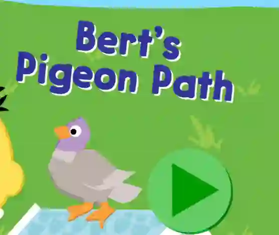 Spil 123 Sesame Street: Bert's Pigeon Path online
