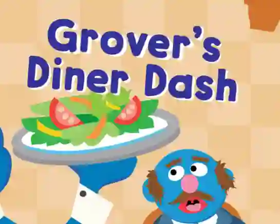 Spil 123 Sesame Street: Grover's Diner Dash online
