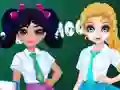 Spil Jacqueline and Eliza School Bag Design Contest online
