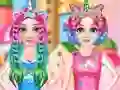 Spil Princesses Rainbow Unicorn Hair Salon online