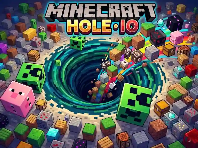 Spil Minecraft Hole IO online