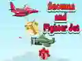 Spil Snowman and Fighter Jet online