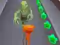 Spil Angry Cat Run Zombies Alley online