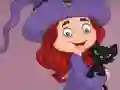 Spil G2E Happy Witch Girl And Cat Room Escape online