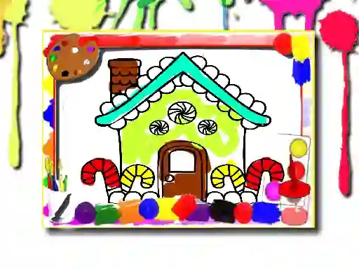 Spil House Coloring Book online