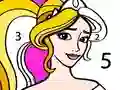 Spil Princess Coloring By Number online