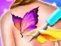 Spil Barbie Funny Tattoo Shop online