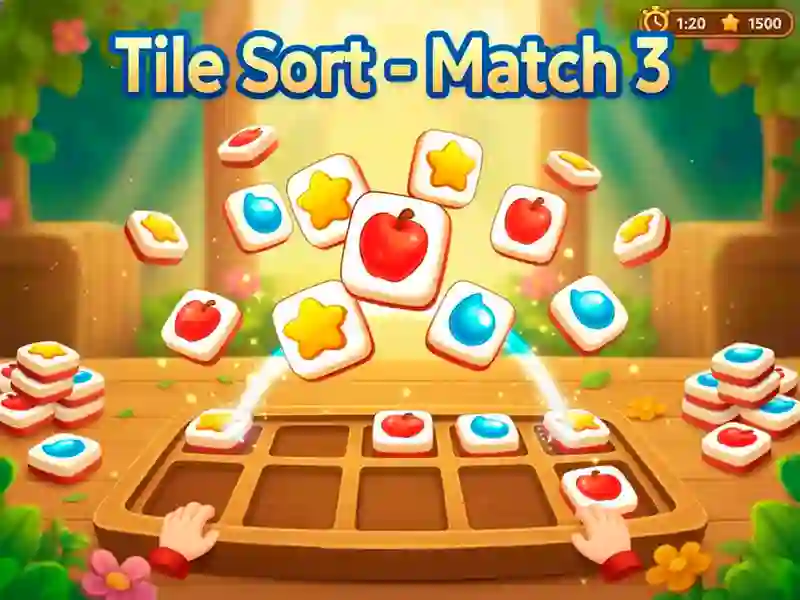 Spil Tile Sort - Match 3 online