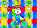 Spil Coloring Book: Monkey Rides Unicycle online