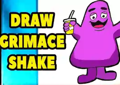 Spil Grimace Shake: Draw and Erase online