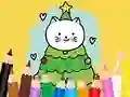 Spil Coloring Book: Cats And Christmas Tree online