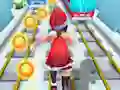 Spil Subway Santa Princess Runner online