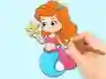 Spil Coloring Book: Beautiful Mermaid Princess online