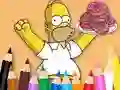 Spil Coloring Book: Simpson Doughnut online