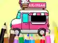 Spil Coloring Book: Ice Cream Car online