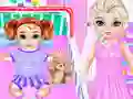 Spil Little Elsa Caring Day online