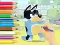 Spil Coloring Book: Bluey And Bingo online