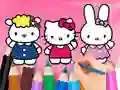 Spil Coloring Book: Hello Kitty With Friends online