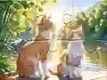 Spil Jigsaw Puzzle: Cats In Pairs online