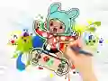 Spil Coloring Book: Toca Boca Skateboard online