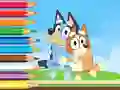 Spil Coloring Book: Bluey And Bingo Holiday online