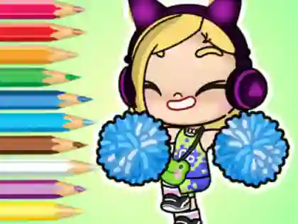 Spil Coloring Book: Avatar World Cheerleader online
