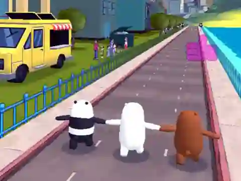 Spil We Bare Bears Bear Parkour online