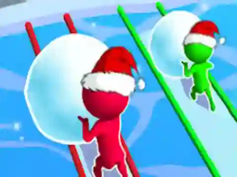 Spil Snow Race: Christmas Runner online