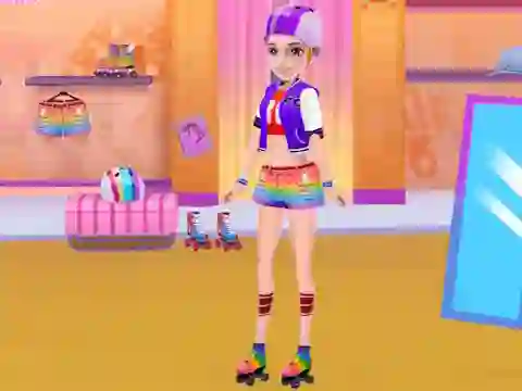 Spil Roller Skating Girls online