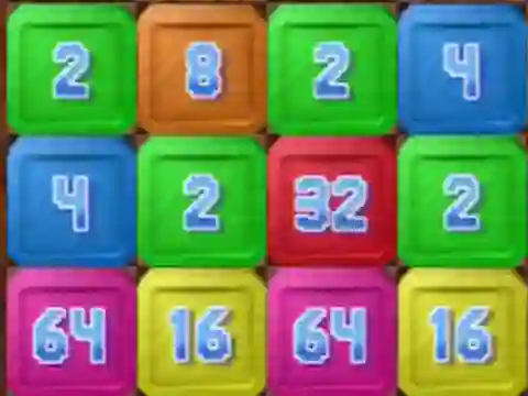 Spil 2048: Wood Block online