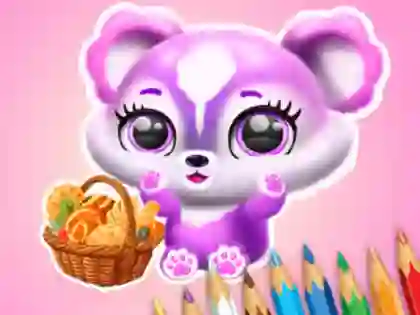 Spil Coloring Book: Fluffy Picnic online