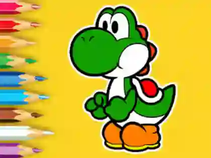 Spil Coloring Book: Yoshi Fishing Day online