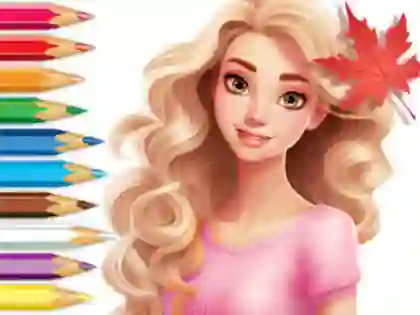 Spil Coloring Book: Barbie Autumn Tale online
