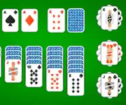 Spil Klondike Solitaire 4 Suits online