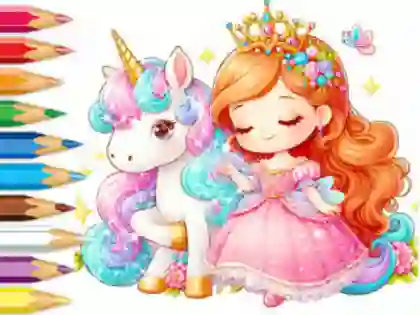 Spil Coloring Book: Unicorn Secret Whisper online