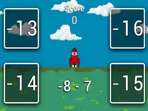 Spil Rocket Math online