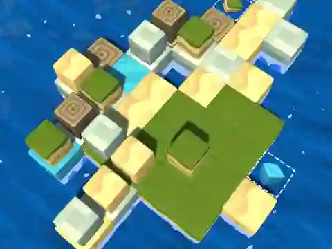 Spil Cube Island: ASMR Relax Puzzle online
