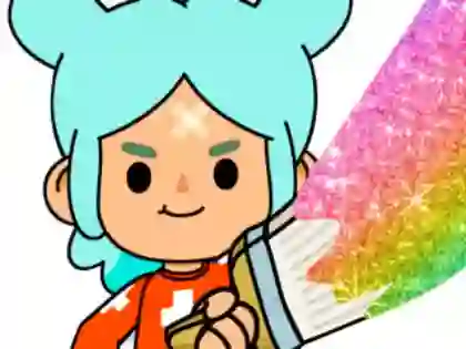 Spil Coloring Book: Toca Boca Rita online