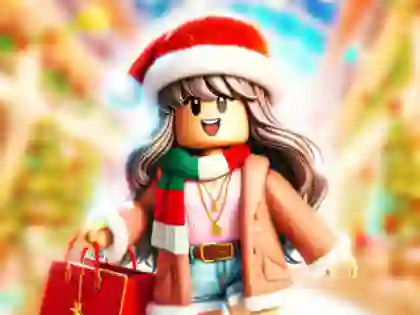 Spil Jigsaw Puzzle: Roblox Christmas Mall online