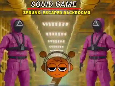 Spil Squid Game Sprunki Escaped Backrooms online