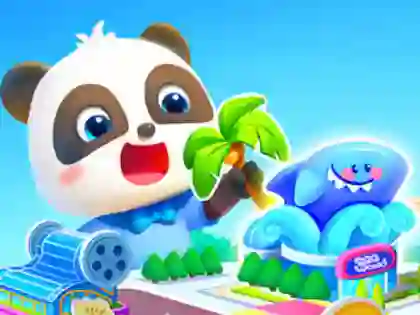 Spil Jigsaw Puzzle: Baby Panda's Dream Town online
