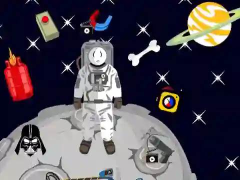 Spil Stickman in Space online