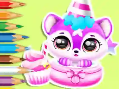 Spil Coloring Book: Baby Fluff's Birthday online