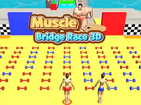 Spil Muscle Bridge Race 3D online