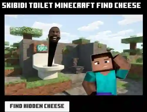 Spil Skibidi Toilet Minecraft Find Cheese online