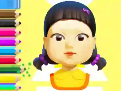 Spil Coloring Book: Squid Game Doll online