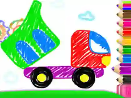 Spil Toddler Drawing: Tanker Truck online